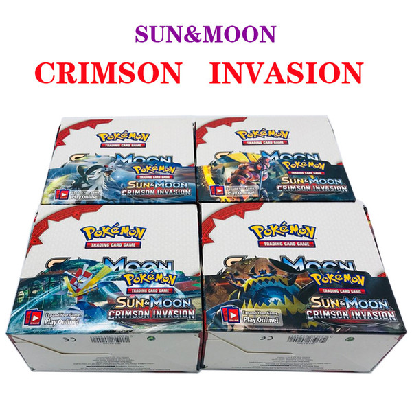 Sun&Moon Card 324PCS/box Anime Collection Trading Card Games Seris Black White Ultra Sun and Moon Printing Monsters Cards Novelty Toy Gifts