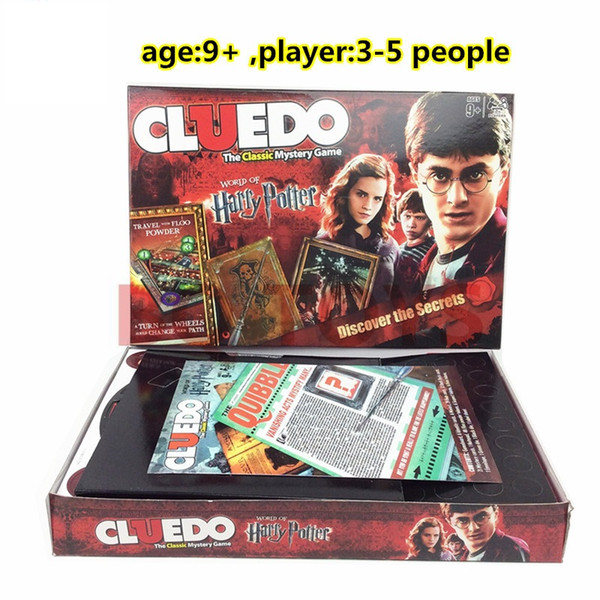 Cluedo harry potter Board Game Action Figures Collector's Edition Brand New Sealed Set Witchcraft Game Collection Cards Kit Toy