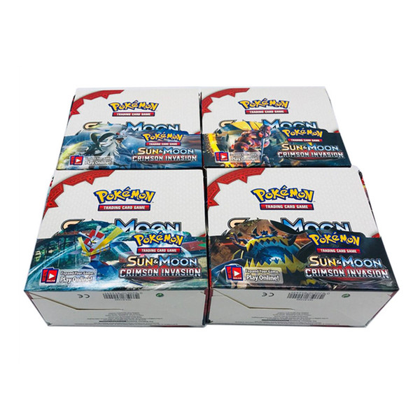 324pcs/box Anime Collection Card Trading card game series Black White Ultra Sun&Moon Color Printing Monsters Cards for Kids novelty Gift Toy