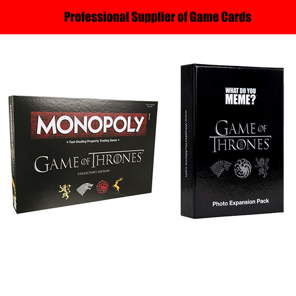 Game of Thrones Game Cards Adult toys Toys