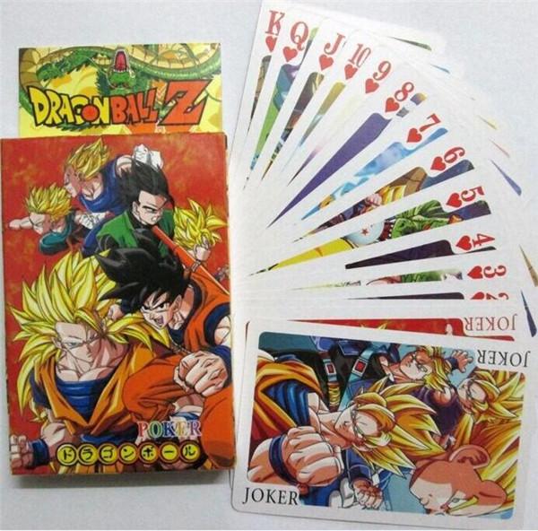 Anime Dragon Ball Z Super Mini Poker Playing Cards Figure Toys 5X3.5CM