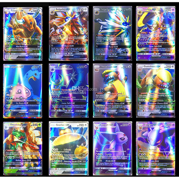 wholesale Flash Trading Card XY GX MEGA English pokemons Cards EX Charizard Venusaur Blastoise Kids Gift Figures Card Games Toy