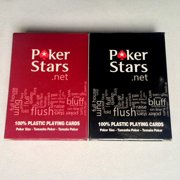2 Lets/Lot Plastic playing card game Texas Holdem poker cards Waterproof and dull polish poker star Board games