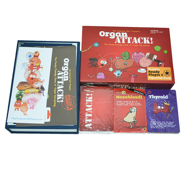 Organ ATTACK! Adult Party Cards Game Attack Deck the Family-Friendly Game of Organ Harvesting board game