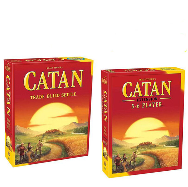 Catan Board Game Trade Build Settle Extension Pack in Plastic Parts Wooden Part Toys for Kids