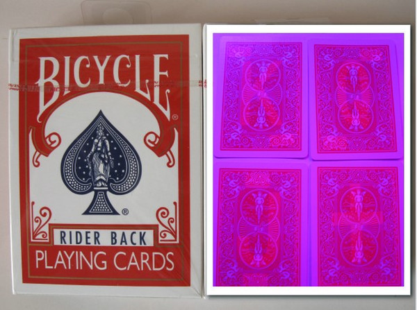 Magic poker home-Customized Bicycle 808(Red) perspective poker card ,Estimated delivery 9 days ,88x63mm