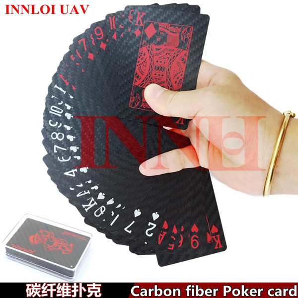 [ INNLOI UAV ] Poker playing cards Carbon fiber Poker card Toys games poker chips