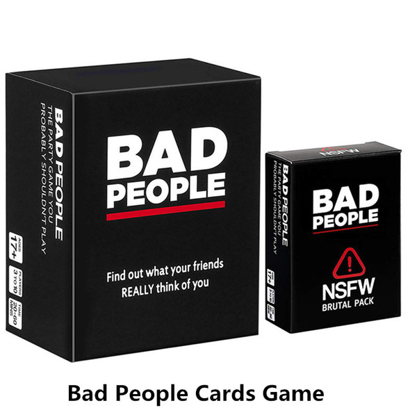 Bad People Cards Game The Complete Set The Party Game You Probably Shouldn't Play Plus The NSFW Brutal Expansion Pack