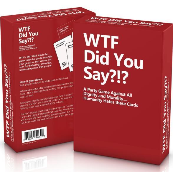 Newest wtf did you say Card Game Board Games Chess Explosion cat card Funny Decompression Toy