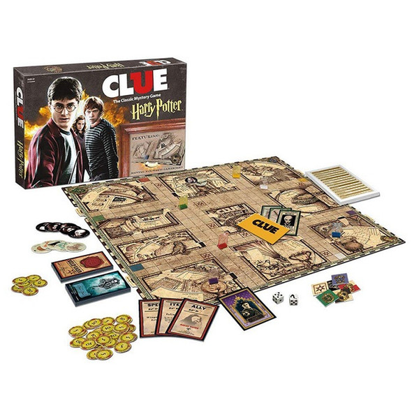 5set Hot Sale Clue Harry Potter Board Game Action Figures Collector's Edition Brand New Sealed Set Witchcraft Game Collection Cards Kit Toy