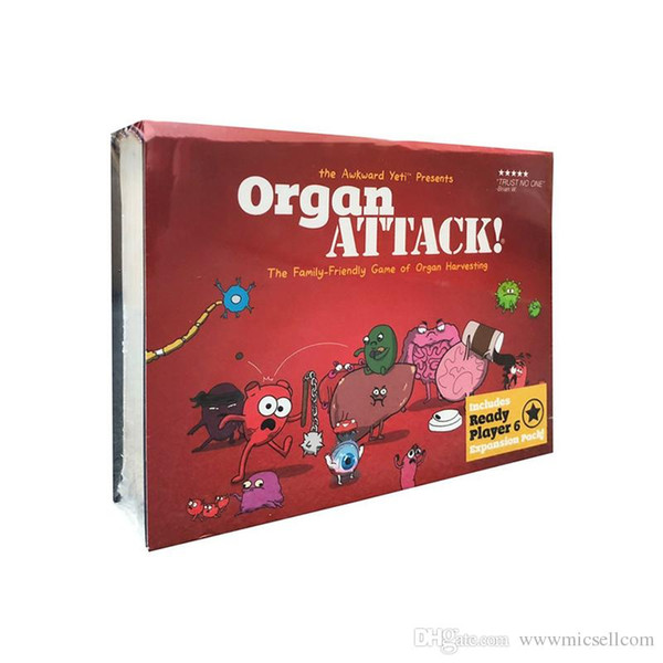 Wholesale Organ ATTACK! Cards Game 1 Organ Deck and 1 Attack Deck the Family-Friendly Game of Organ Harvesting