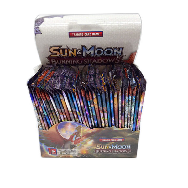 Sun&Moon Burning Shadows English Cards Cartoon Anime Trading Cards Games 324pcs/set Pocket Playing Cards Toys DHL