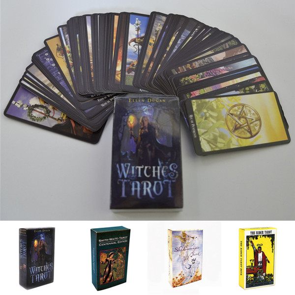 4 Styles Tarot Cards Witch Rider Smith Waite Shadowscapes Tarot Deck Board Game Cards with Colorful Box English Version SS178