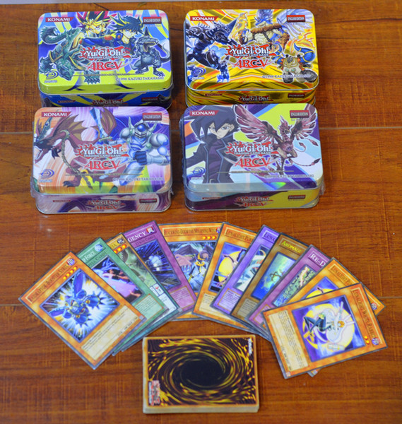 Yugioh Cards Metal Box Packing English Version All Rare 40Pcs common card+1pc flash card The Strongest Damage Board Game Cards Toy