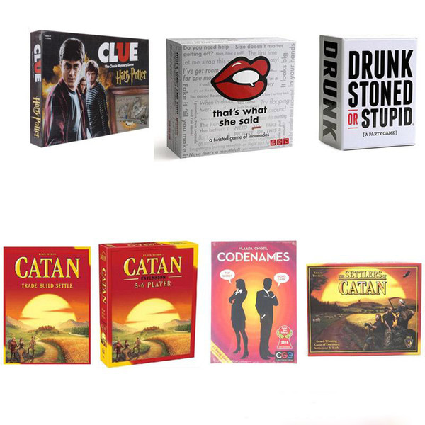 6 Styles Cards Game That's What She Said The Setters Of Catan Codenames Drunk Stoned Or Stupid Expansion Packs Set Party Multiple Player