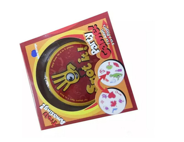 Spot It Card Game Board Game for Children Magic Fun with Family Gathering the Animals Paper Quality Card Metal Box 2507019