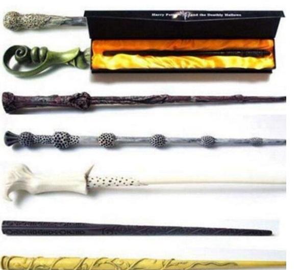2018 Creative Cosplay 18 Styles Hogwarts Harry Potter Series Magic Wand New Upgrade Resin with Metal Core Harry Potter Magical Wand DHL