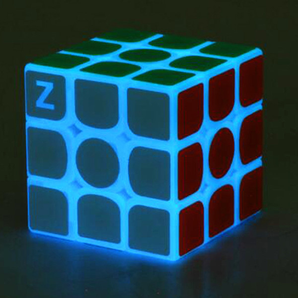Puzzle cube 5.7cm Noctilucous Luminous Magic Rubik Cube Game Rubik Learning Educational Game Rubik Cube Decompression toys B