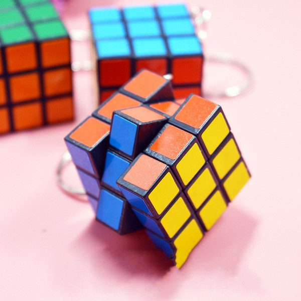 Magic Cube Mini 3cm Creative Children Puzzle Toys Cute Early Educational Props Kids Gift Key Chain Charms For Decompression 0 63cq Z