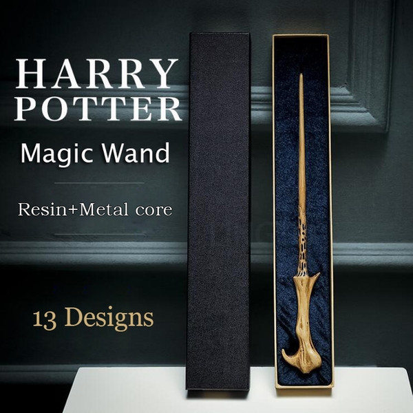 Harry Potter Cosplay Toys Metal Core Harry Potter Magic Wand With Gift Box Kids Wand Toys Kids Gifts Christmas Gift For Children LA549-3