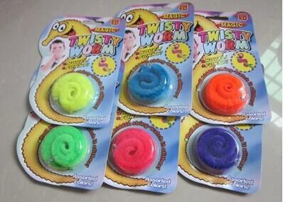 EMS Free Funny toy Magic worm Twisty worm Wurli worm Magic wiggles 6 colors E950