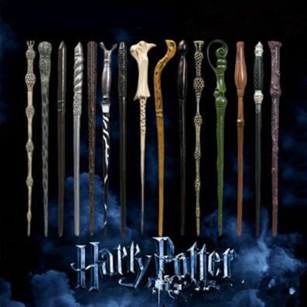 Harry Potter Magic Wand With Boxes Creative Cosplay 18 Styles Hogwarts Series New Upgrade Resin Non-luminous Magical Wand For Big Kids Toy