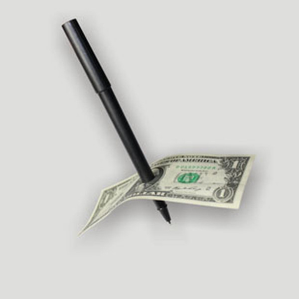Hot Selling Factory Price Magic Pen Penetration Through Paper Dollar Bill Money Magic Tricks Close Up Prop Christmas giftwith PP bag packing