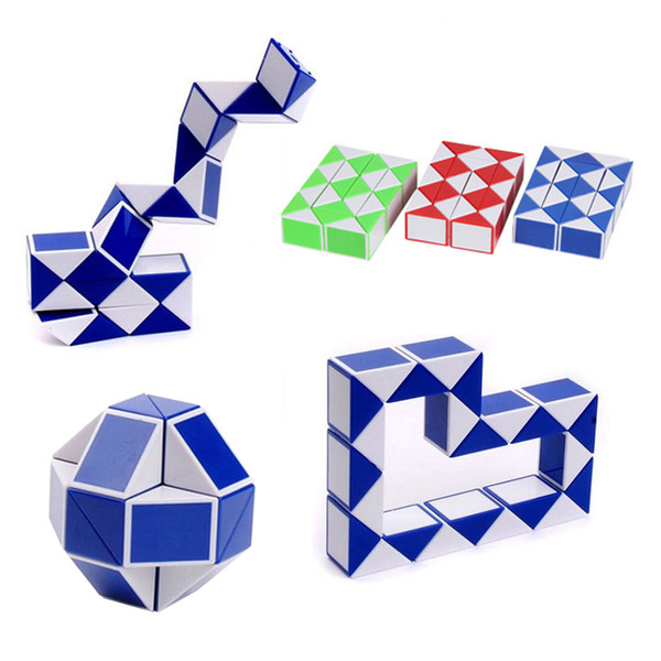 Mini Magic Cube Kids Creative 3D Puzzle Snake Shape Game Toys 3D Cube Puzzles Twist Puzzle Toys Random Intelligence Toys DHL