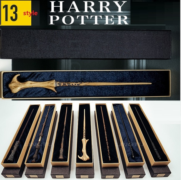 Harry Potter Cosplay Toys Metal Core Harry Potter Magic Wand With Gift Box Kids Wand Toys Kids Gifts Christmas Gift For Children DHL FREE