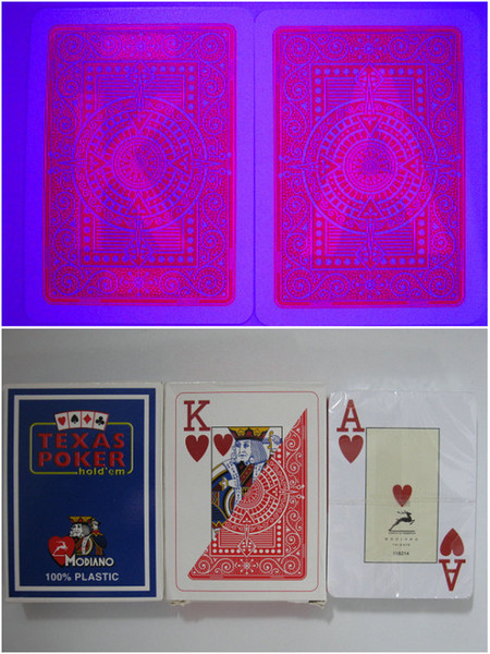 Magic poker home-MODIANO poker waterproof plastic Dezhou poker Perspective poker,marked cards.Poker cheating,88x63mm
