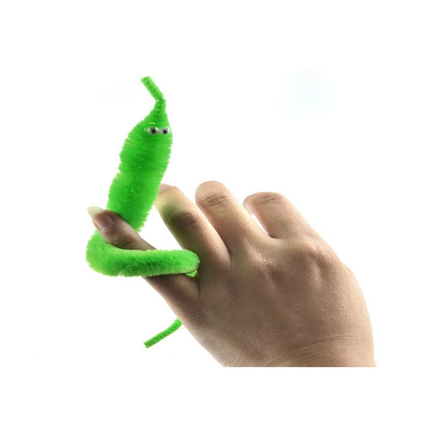 5pcs/lot Magicians Toy Baralho Mr.fuzzy Magical Worm Magic Trick Twisty Plush Wiggle Stuffed Animals Street Toy For Kids Gift 21cm