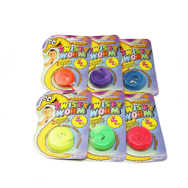 600pcs Magic Worm Twisty Plush Wiggle Stuffed Suction card pack Trick stage children Toy mentalism