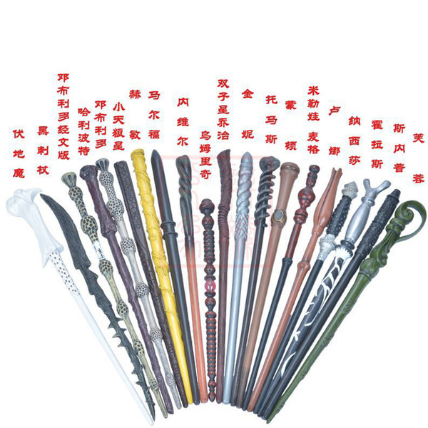 34styles Creative Cosplay 34 Styles Hogwarts Harry Potter Series Magic Wand New Upgrade Resin Harry Potter Magical Wand 0601778