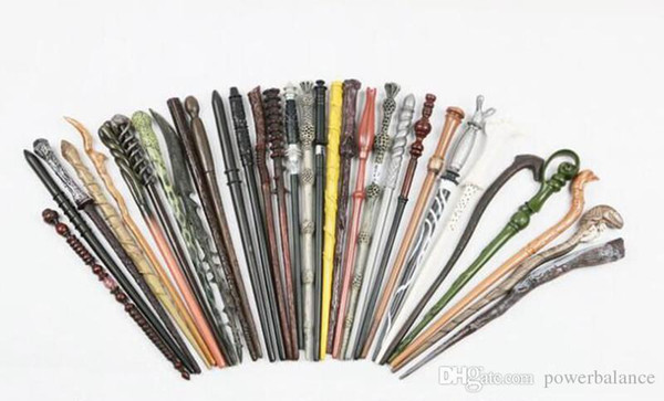 100pcs Creative Cosplay 28 Styles Hogwarts Harry Potter Series Magic Wand New Upgrade Resin Harry Potter Magical Wand