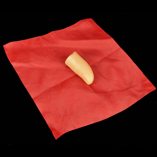 Wholesale-1PC NEW Magic Thumb Tip Trick Rubber Close Up Vanish Appearing Finger Trick Props Toy Funny Prank Party Z0366 P
