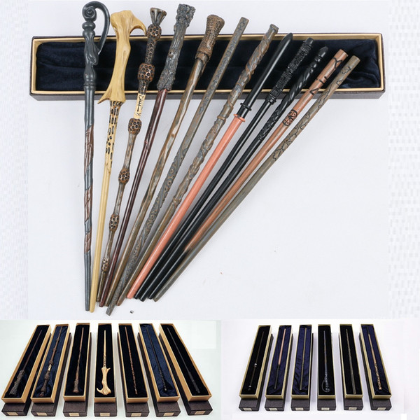 15 Styles Metal Core Albus Dumbledore Magic Wand/ Harri Potter Magical Wand/ Harry Potter Stick /High Quality Gift Box Packing