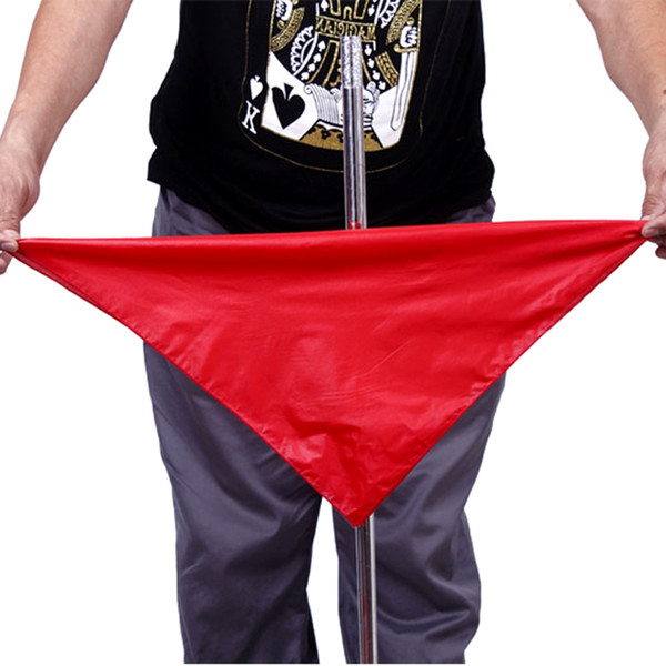 Silk Thru Cane Penetration Stage Magic Magic Tricks Silk For Professional Magicans Streets Props Tools Wholesale