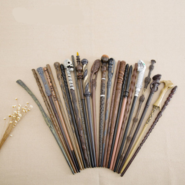 Metal Core Harry Potter Magic Wand Creative 50 Styles Hogwarts Series New Upgrade Metal Core Non-luminous Magical Wand For Big Kids Toy