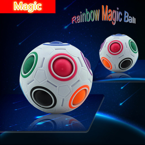 Puzzle Magic Cube Fidget Toys Spherical Speed Rainbow Balls Kids Educational Learning Puzzle Toys Game for Children Adults