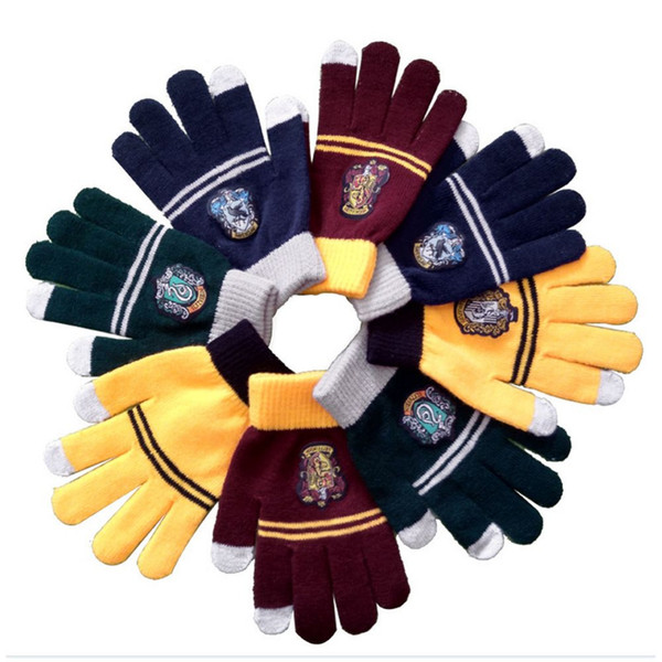 New arrive 1 pair Cartoon Warm Cosplay Harry Potter Gloves Toys For Kids Thickened Winter Wool Gloves Toys Gift magic tricks
