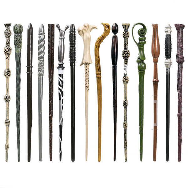 Hot new 13 styles for Harry Potter magic wand Cosplay cheap color box Voldemort Ron Hermione Dumbledore WCW248