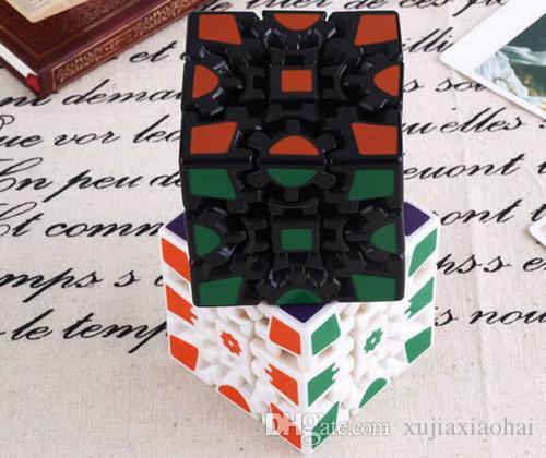 Wholesale 3D Cube Puzzle Magic Cube 3 x 3 x 3 Gears Rotate Puzzle Sticker Adults Child's Educational Toy Cube