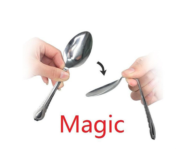 Magic Tricks with his mind bending a spoon close-up magic children's toys Children Christmas gifts K0105