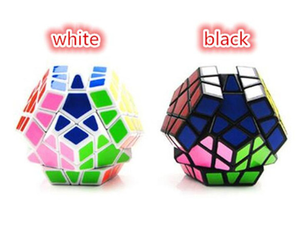 192pcs fashion 2 designs Megaminx Magic Cubes Pentagon 12 Sides Sticker Dodecahedron Toy Puzzle Twist for baby gift D692