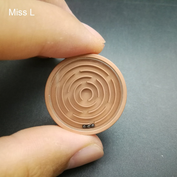 28*5 mm Mini Maze Toy Made OF Red Copper Metal Puzzle Balance Game