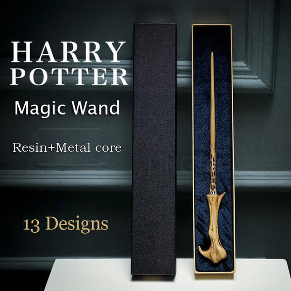 Harry Potter Cosplay Toys Metal Core Harry Potter Magic Wand With Gift Box Kids Wand Toys Kids Gifts Christmas Gift For Children LA549