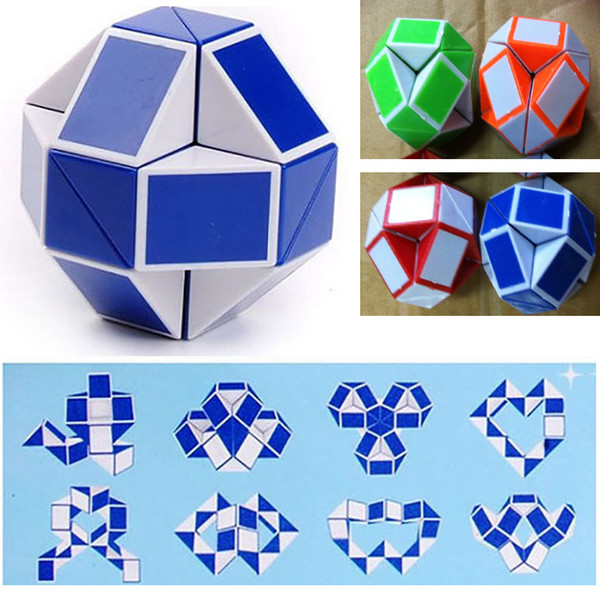 Mini Magic Snake Shape Toy Game 3D Cube Puzzle Twist Puzzle Toy Gift Random Intelligence Toys Supertop Gifts DHL ZJ-T03