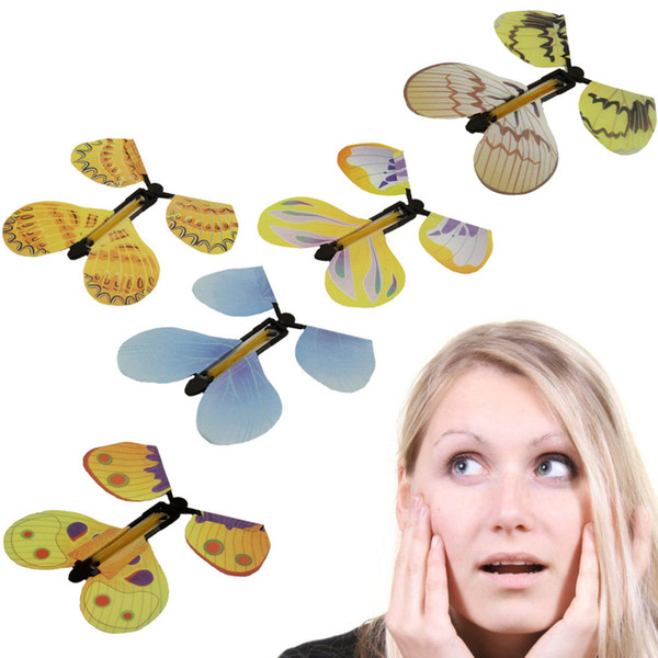 Free DHL Creative new Magic Butterfly Flying Butterfly Change With Empty Hands Freedom Butterfly Magic Props Magic Tricks SEN356