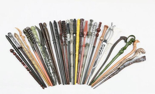 300pcs harry potter Magical Wand dumbledore Hogwarts wand cosplay wands Hermione Voldemort Magic Wand In Gift Box 28 design