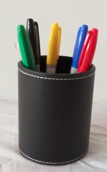Color Pen Prediction/Color Match - Leather Round Pen Holder, Magic Tricks,Mentalism/magic props/magic product